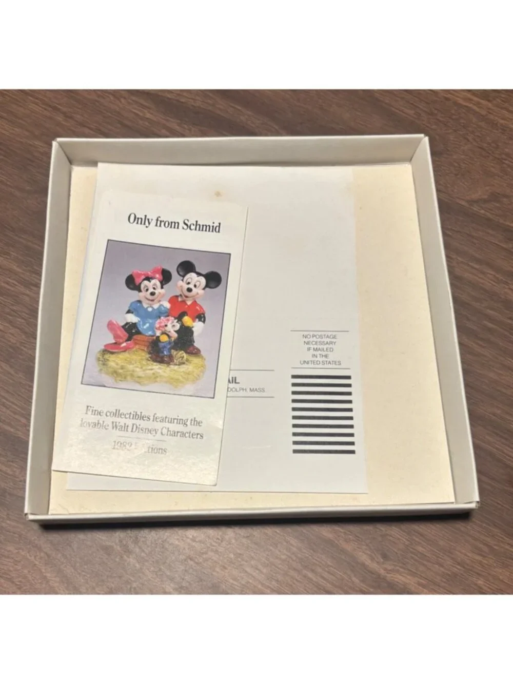 Schmid Walt Disney 1982 Christmas Collector Plate w/ Box Christmas Games